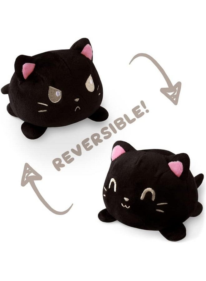 Babique Reversible plushie Cat Stuffed Soft Toy Plush Soft Toy Cute Kids Animal Home Decor Boys/Girls/Baby (Black 15cm) - Image 3