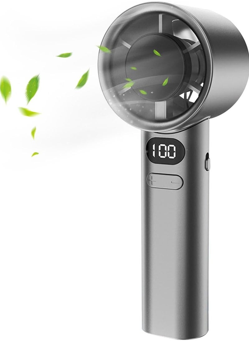 Personal Fan Handheld - Personal Small Hand Fan with Adjustable Speeds | LED Display Portable Fan for Outdoor Indoor, Camping Cooling Fan for Kids Girls Women (Multicolour) - Image 1