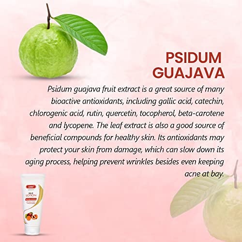 Sunny Fruit Lotion with Apple, Peach, Guava, Orange Extracts | Hydrates, Youthful Glow | Vitamin E for Baby Soft Skin | For All Skin Types | 100 gm (Pack of 2) - Image 5