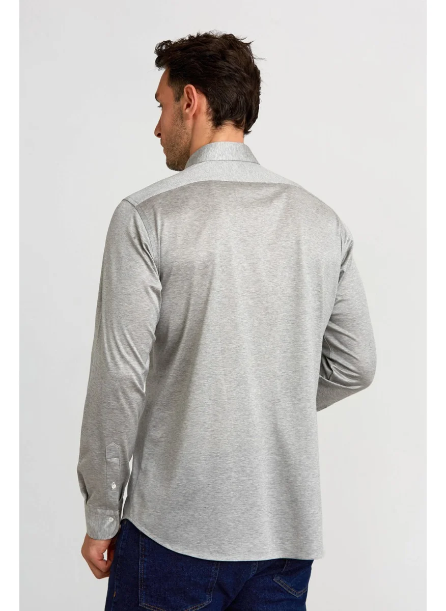 Bisse Platinium Regular Fit Shirt Gray PLTG023_D55