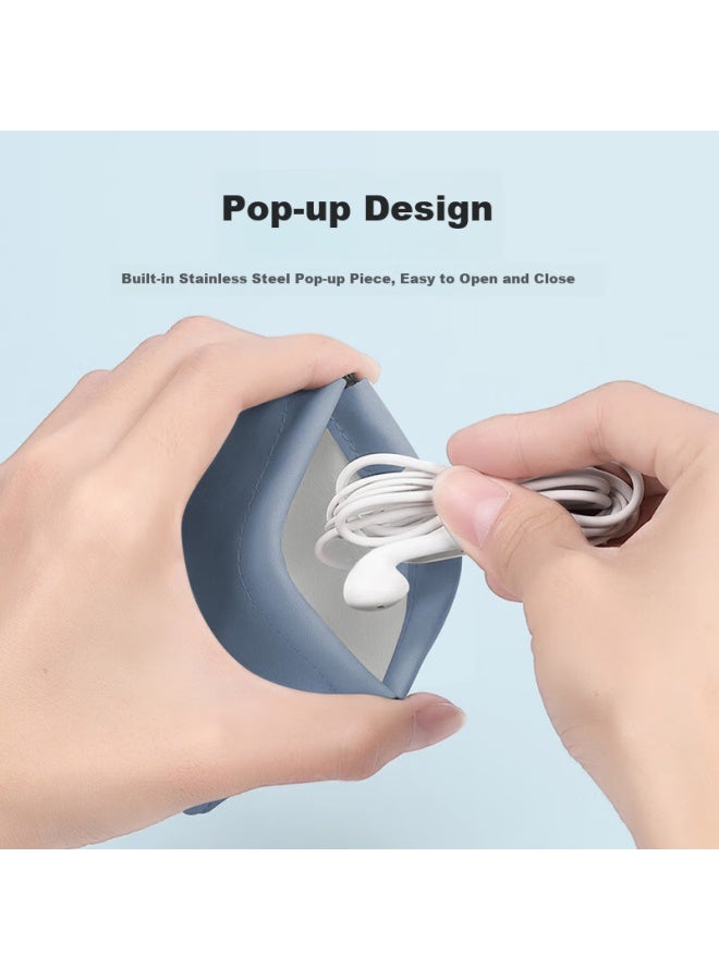 Diyi Workshop Daiyi Gongfang Pop-up Earphone Case, Digital Storage Bag, Data Cable, Phone Bluetooth Earphone Cord Storage Pouch, Charger, Usb Drive, Usb Shield Protective Case, Compact Mini Portable, Automatic Tight Seal - Image 5
