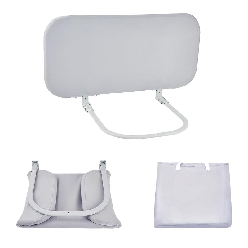 SHREESAMP Baby Safety Single Side Foldable Bed for Toddler Swing Down Child Safeguard Roll and Baby Protector Side Rail Adjustable for Bed Roll with Kids Travel Bed Rails Multicolor - Image 1