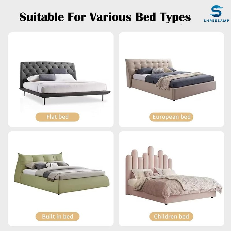 SHREESAMP Baby Safety Single Side Foldable Bed for Toddler Swing Down Child Safeguard Roll and Baby Protector Side Rail Adjustable for Bed Roll with Kids Travel Bed Rails Multicolor - Image 4