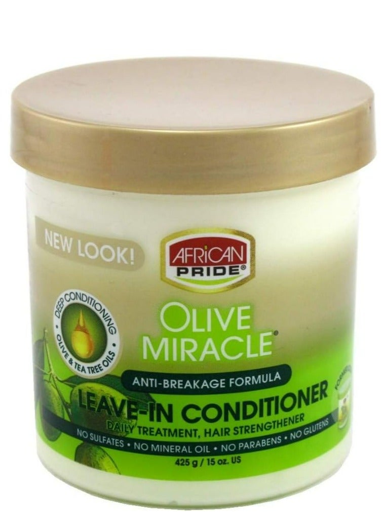 African Pride Olive Miracle Leave-In Conditioner 425 g - Image 1