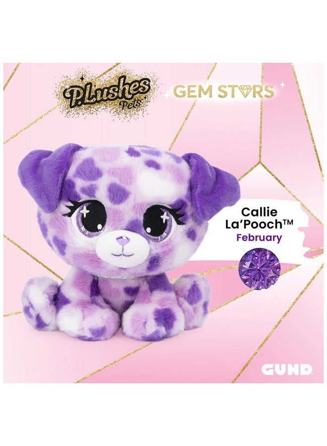 GUND P.Lushes Pets Gem Stars Collection, Callie La’Pooch Puppy Stuffed Animal, Purple/Pink, 6” - Image 5