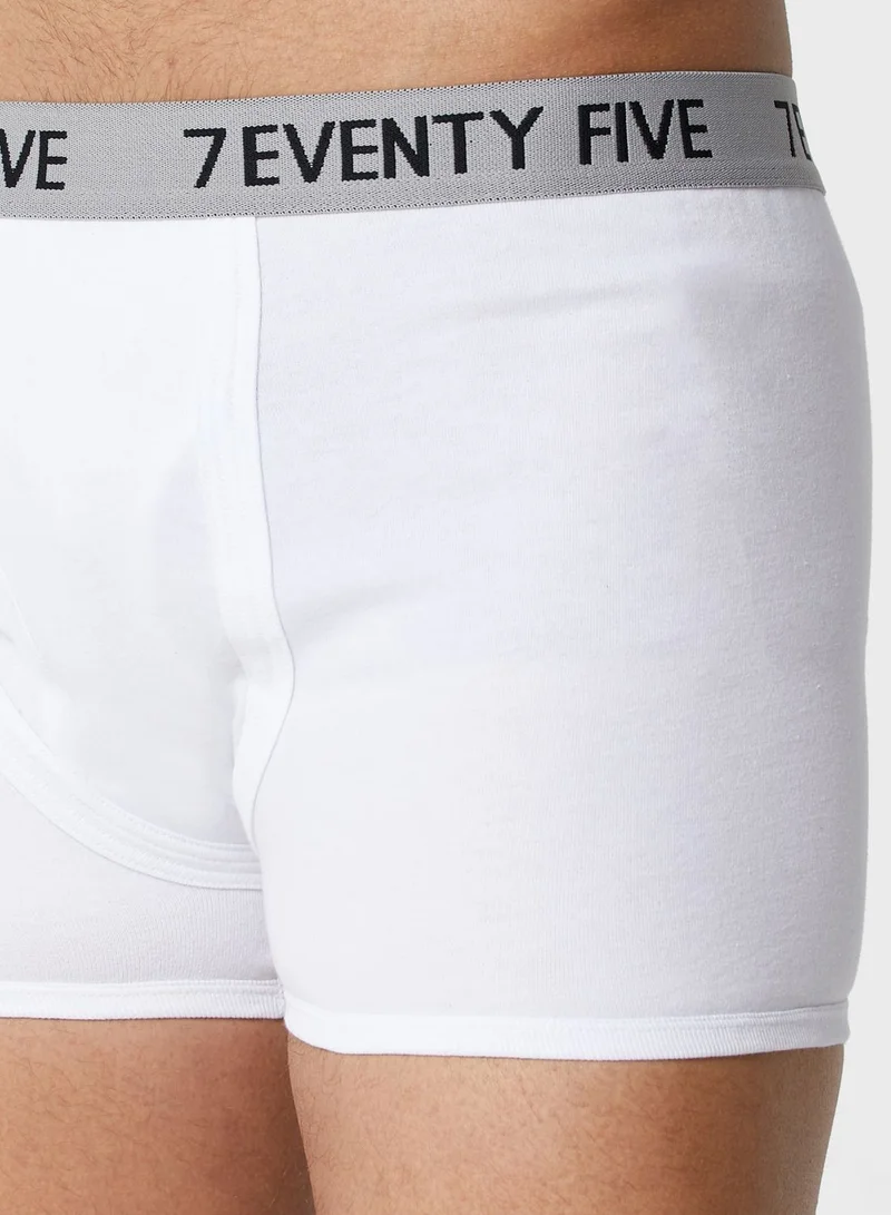 Seventy Five Basics 3 Pack Waist Band Trunks With Antibacterial Finish