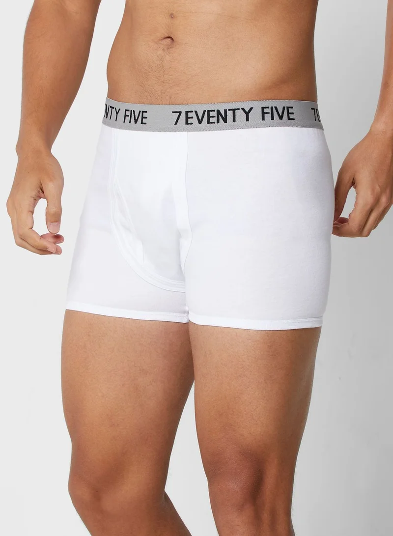 Seventy Five Basics 3 Pack Waist Band Trunks With Antibacterial Finish