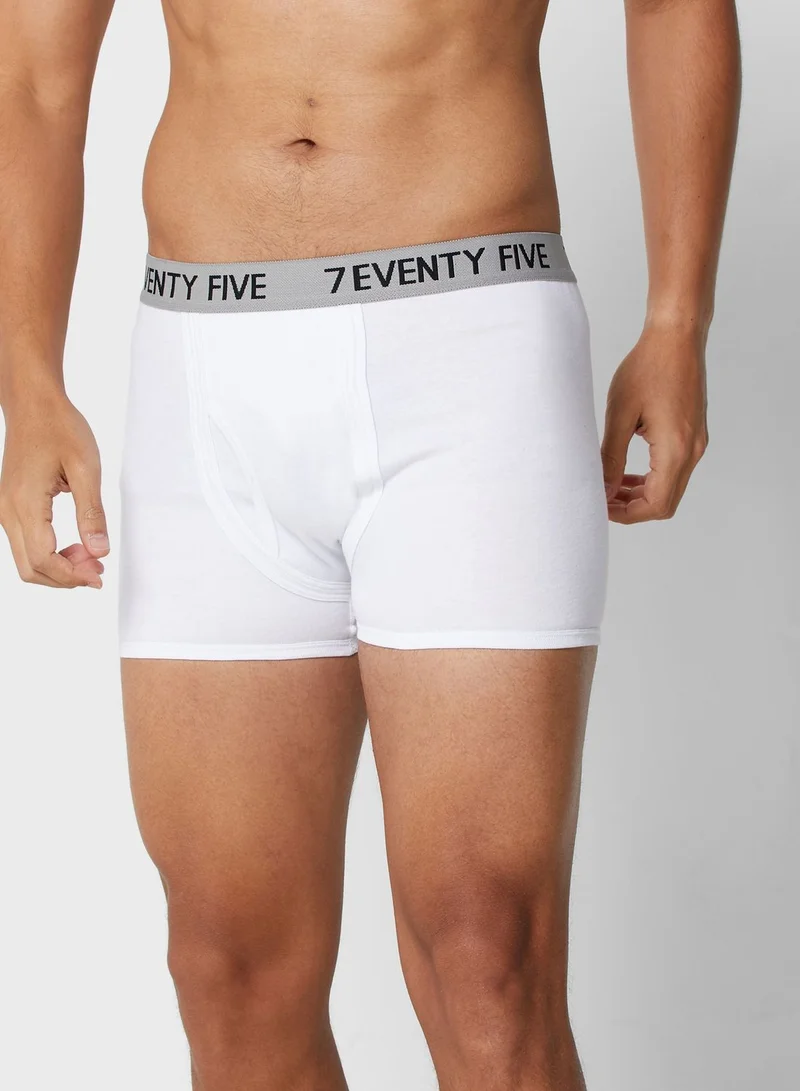 Seventy Five Basics 3 Pack Waist Band Trunks With Antibacterial Finish