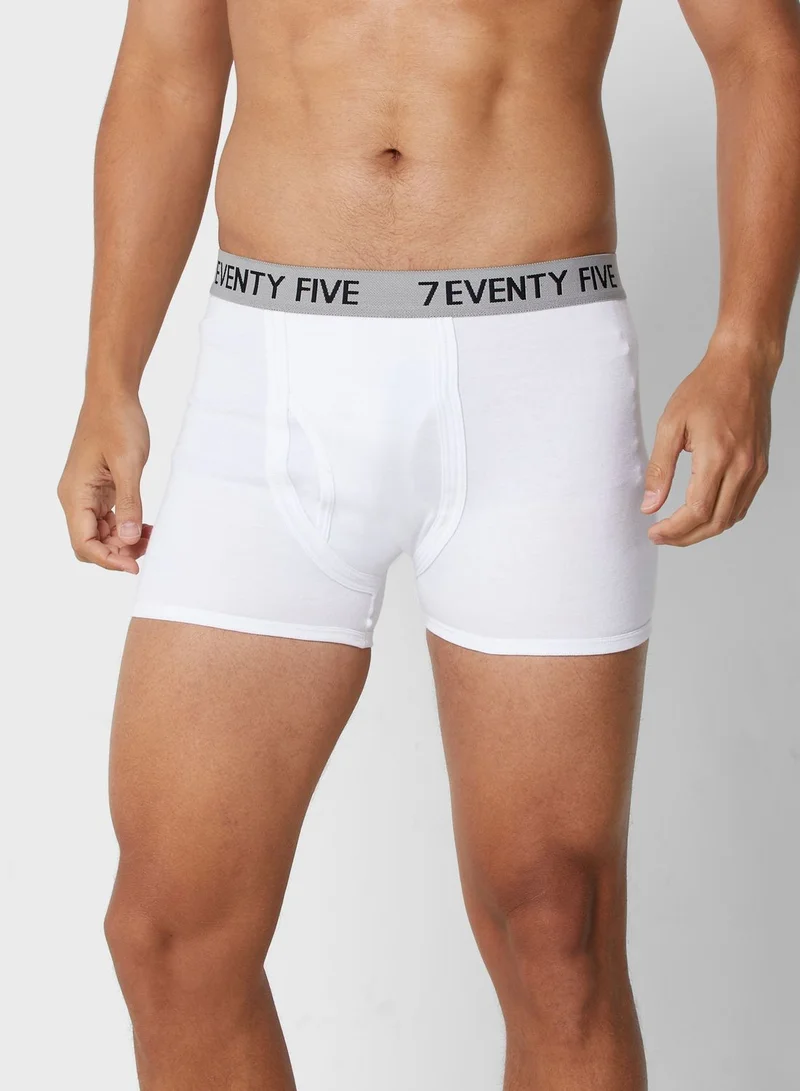 Seventy Five Basics 3 Pack Waist Band Trunks With Antibacterial Finish