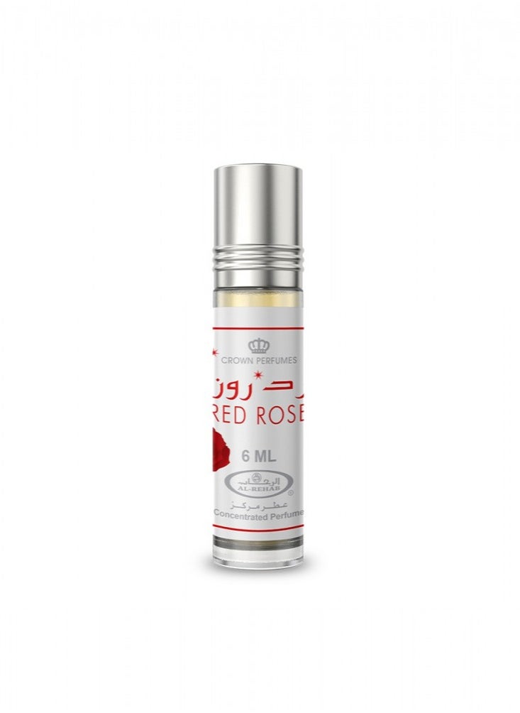 Al Rehab perfumes Red Rose Concentrated Perfume Oil 6ml (Pack of 6)  - Image 4