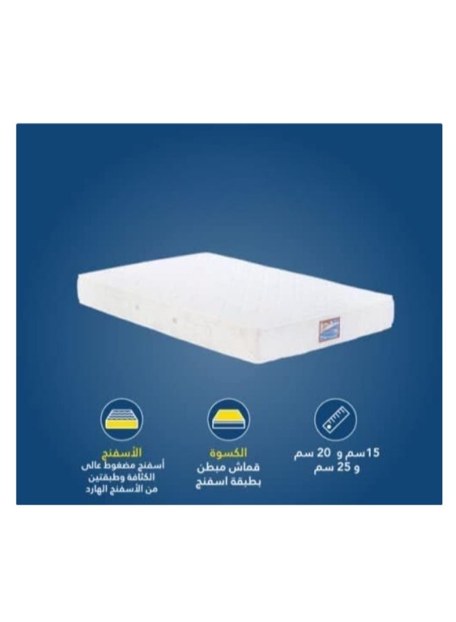 Premium Comfort Bed Mattress 120 × 195 × 15 cm, Medium Support Sleeping Mattress for Home Bedrooms and Guest Rooms - Image 2