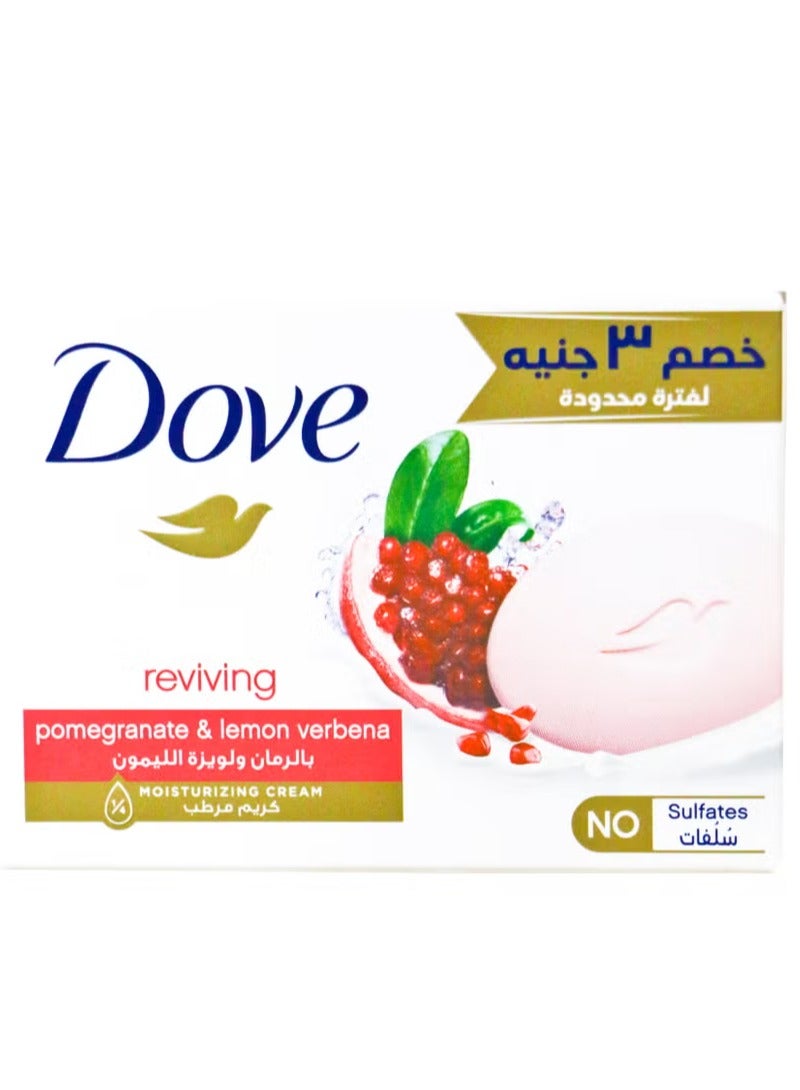 دوف صابون المنعش مع كريم الترطيب بالرمان و لويزه الليمون 90 جرام