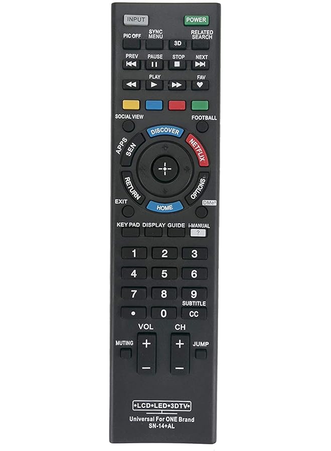 ELTRAZONE Universal Learning Remote Control SN-14+AL – Compatible with Sony RM-YD005, RM-YD014, RM-YD018, RM-YD021, RM-YD028, RM-YD040, RM-YD103, RM-YD156 and More – Easy Setup, Multi-Device Control - Image 1