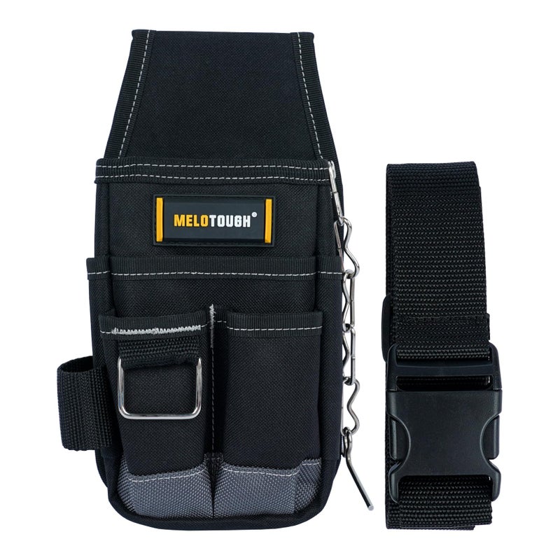 MELOTOUGH Pocket Tool Pouch Tool Belt Pouches with Belt Clip Utility Mini Tool Organizer Pouch for ElectricianCarpenterConstructionTechnician
