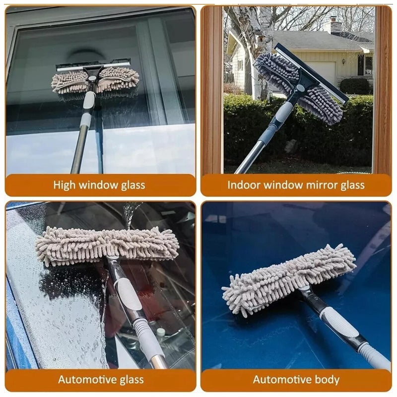 Telescopic Extendable Window Cleaner Equipment Glass Cleaning 4.5m Squeegee UK - Image 5