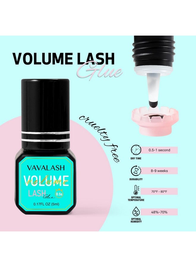 VAVALASH Eyelash Extension Glue Lash Extension Adhesive 0.5-1 Sec Drying Time Retention 9 Weeks Maximum Bond Lash Glue Long Lasting Black Eyelash Glue Professional Lash Artist Use Only (Volume,5Ml) - Image 4