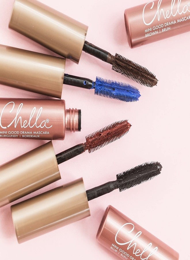 Chella Drama & Shade Mini Good Drama Mascara Set, Set of 4 Travel Sized Mascara with Travel Bag - Image 5