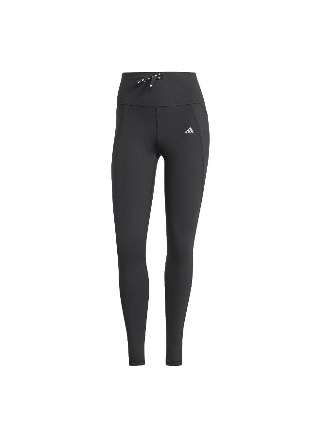 Adidas Run Ess 1/1 Tgt Black Running Tights For Women 2XS - Image 1