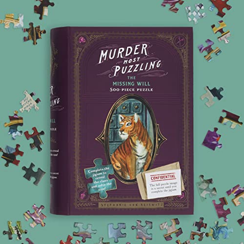 Chronicle Books Murder Most Puzzling: The Missing Will 500-Piece Puzzle - Image 5