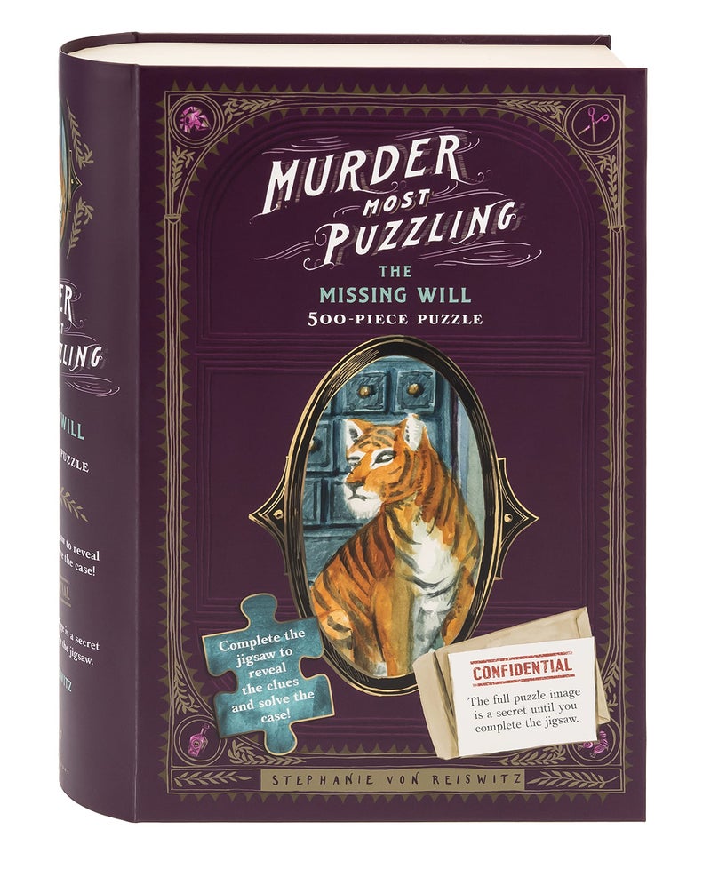 Chronicle Books Murder Most Puzzling: The Missing Will 500-Piece Puzzle - Image 1