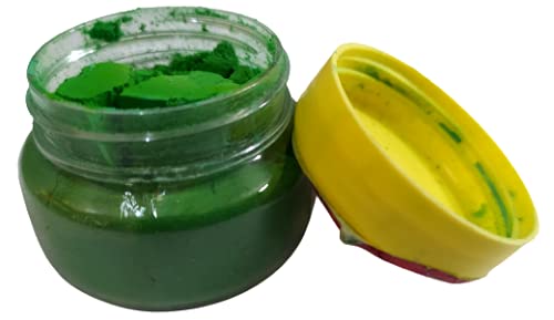 Beauty Tool green colour kumkum powder 100 Chemical Free All Natural No Lead No Mercury No Parabens Water Resistant Pack Of 3 green - Image 2
