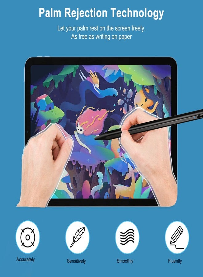 Edivia Active Stylus Pen for Amazon Kindle Fire HD 8 Plus,New Plastic Point Tip with Precise and Accurate Drawing Pencil Compatible with Amazon Kindle Fire HD 8 Plus Stylus Pencil,Black - Image 2