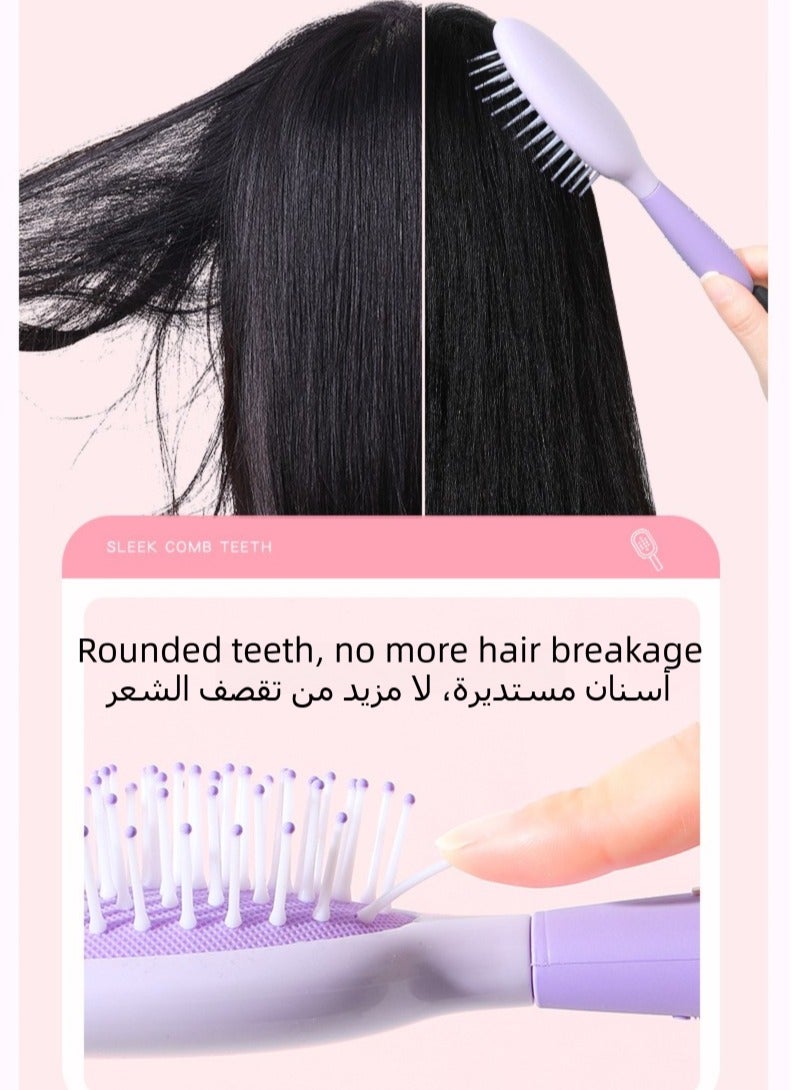 CALL PLAY 1Pcs Kids Hair Brush with Air Cushion - Cute Cartoon Detangling Brush for Girls & Boys, Soft Bristles for Tangle-Free & Painless Brushing, Fun Children's Styling Comb - Image 2