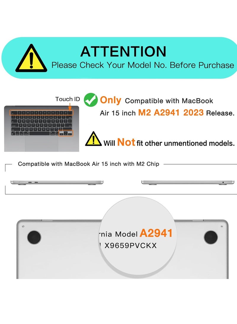 1Pack Privacy Screen Protector Compatible with MacBook Air 15 inch 2025 Release A3241 M4 Chip/ 2023 Release A2941 M2 Chip /2024 Release A3114 M3 Chip, Laptop Privacy Screen Filter Film Matte Anti Glare Scratch Proof