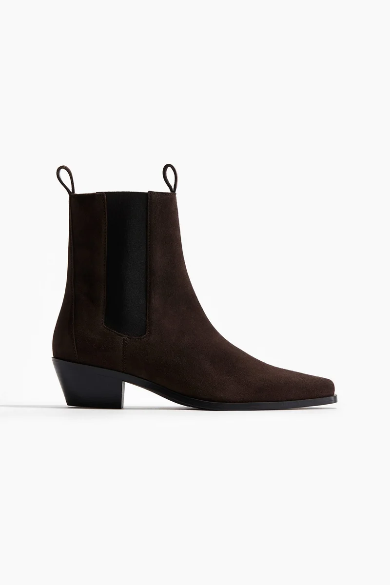 H&M Leather ankle boots