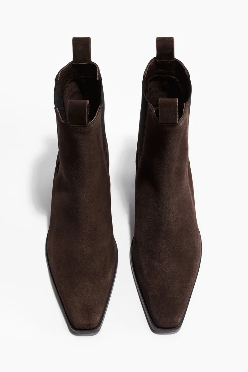 H&M Leather ankle boots