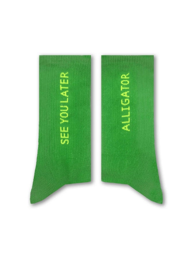 SPIN MASTER See You Later Alligator Socks (Long) - Size 36-40