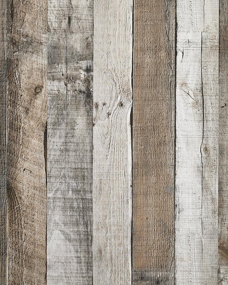 Yun-aeon Natural Wood-Grey Wood Contact Paper Peel and Stick Wallpaper 17.3"x 80"Self Adhesive Removable Vintage Faux Wood Wall Paper Plank Shelf Home Decoration Kitchen Counter Cover Use - Image 1