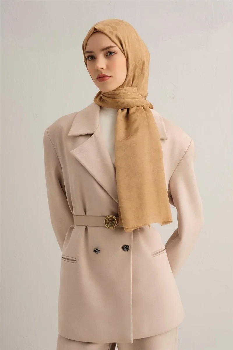 ARMINE Jacquard Silk Cotton Shawl 9915