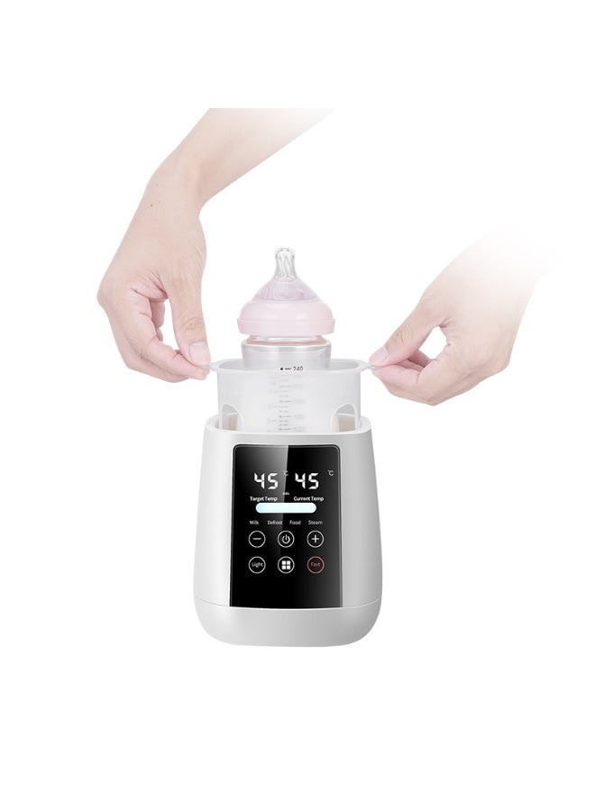 nubite Multifunctional Baby Bottle Warmer, 6-in-1 Fast Baby Keep Warm, Baby Food Heater, 6-in-1 Multi-Functional Baby Bottle Warmer, Fast Baby Milk Warmer for Breast Milk Baby Food, LCD Display - Image 1