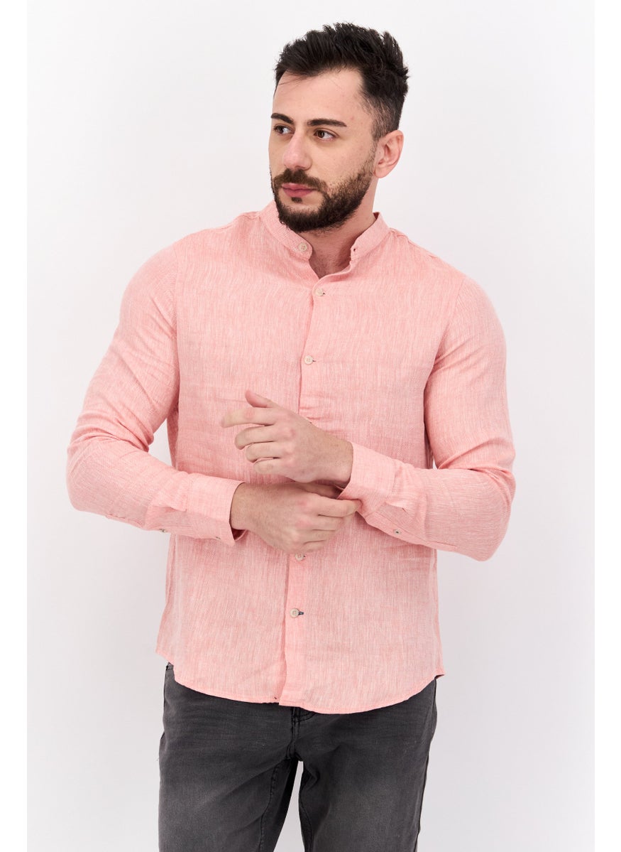 Men Regular Fit Chambray Long Sleeves Casual Shirt, Pink Combo - pzsku/Z70CA804B62E287EF382EZ/45/_/1737642490/37396991-4137-4b46-9d9d-a19ace7f2e56