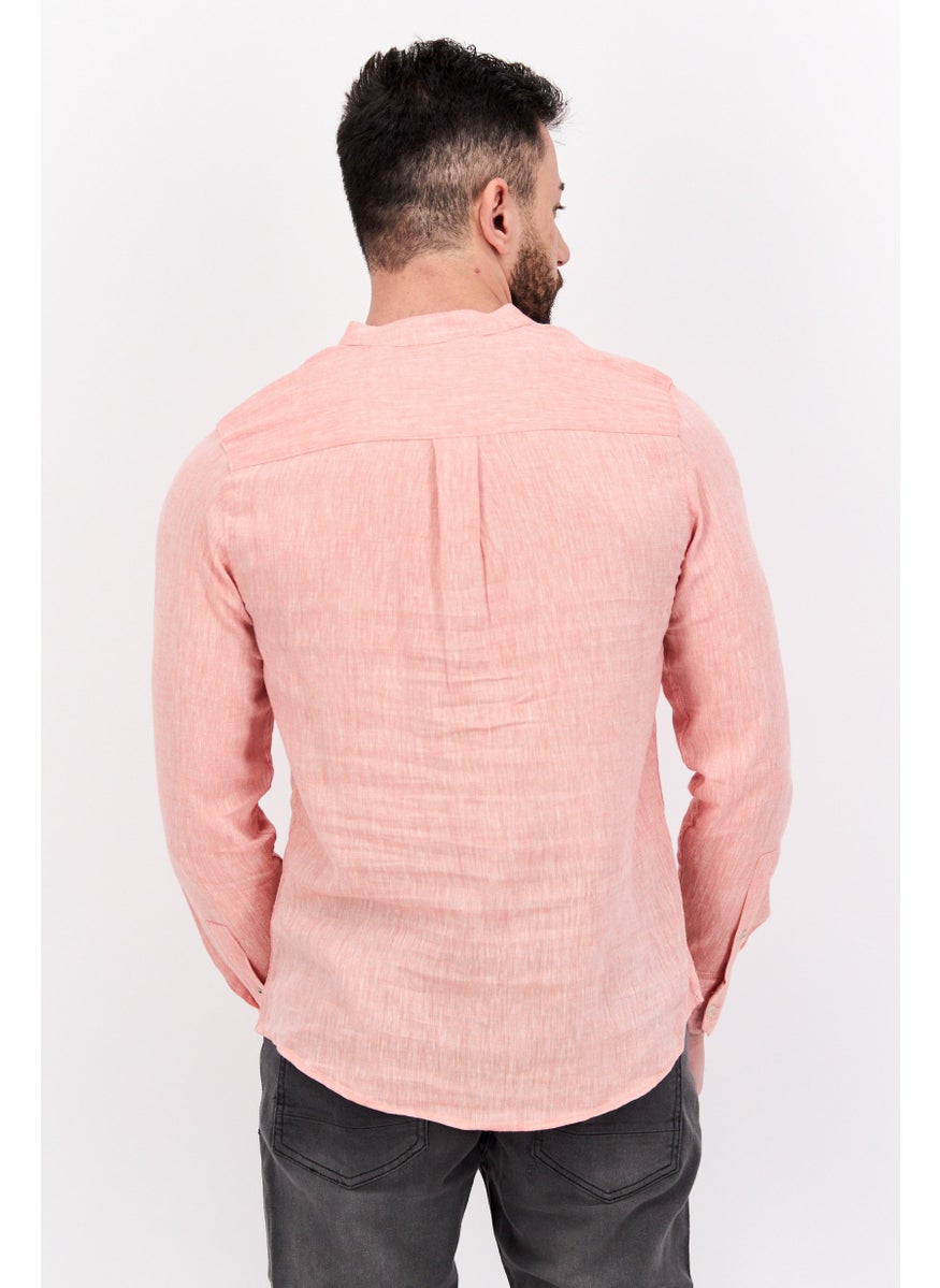 Men Regular Fit Chambray Long Sleeves Casual Shirt, Pink Combo - pzsku/Z70CA804B62E287EF382EZ/45/_/1737642491/189b9c68-fdc8-47c8-bb8d-d4c797bdab61