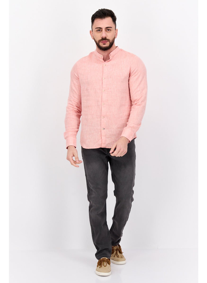 Men Regular Fit Chambray Long Sleeves Casual Shirt, Pink Combo - pzsku/Z70CA804B62E287EF382EZ/45/_/1737642495/8b05f80f-9ab5-4e0a-95f6-6ed1fb71bb7c