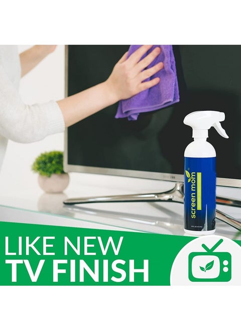 Screen Cleaner Kit - Best For Led And Lcd Tv, Computer Monitor, Laptop, And Ipad Screens – Contains Over 1,572 Sprays In Each Large 16 Ounce Bottle – Includes Premium Microfiber Cloth