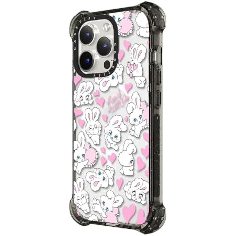 Casetify Bounce iPhone 15 Pro Case 【6X Military Grade Drop Tested / 21.3ft Drop Protection/Compatible with Magsafe】 - Cute Prints - Sweetheart Mix - Clear Black - Image 5
