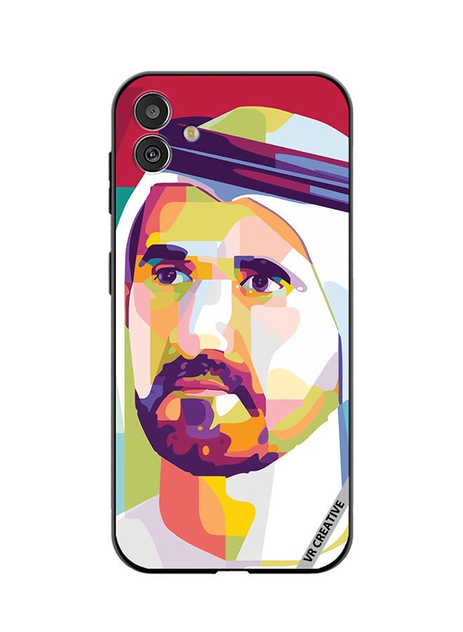 VR CREATIVE Protective Case Cover For Samsung Galaxy M13 5G Sheikh Mohammed Bin Rashid Al Maktoum Design Multicolour - Image 1
