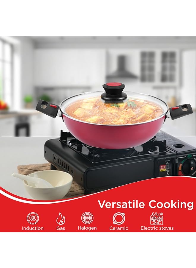 VINOD Popular Non Stick Kadai 24 Cm - Image 2