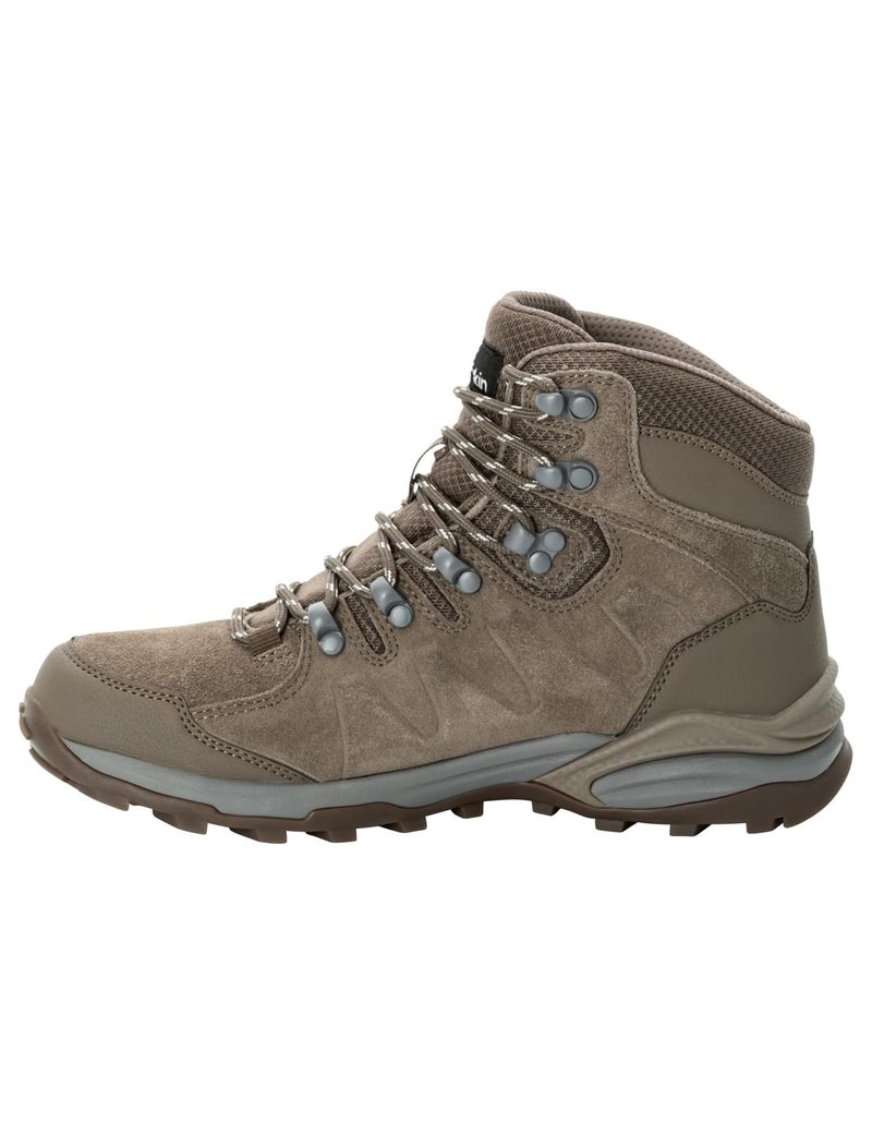 Jack Wolfskin Men's Refugio Texapore Mid W Hiking Shoe, Chestnut, 8.5 - Image 1