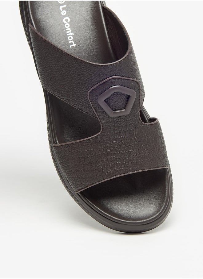 Le Confort Textured Slip-On Sandals  - Image 4