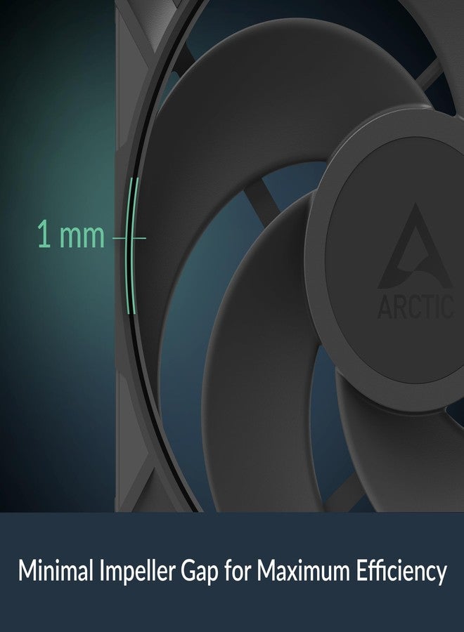 ARCTIC P14 Pro Reverse - 3 Pack - 140 mm Premium Fan with Reverse Airflow, PWM Fan with Y Cable Splitter, 400-2650 RPM, 0 RPM <5% PWM, hydrodynamic Bearing, 4-Pin - Black - Image 4