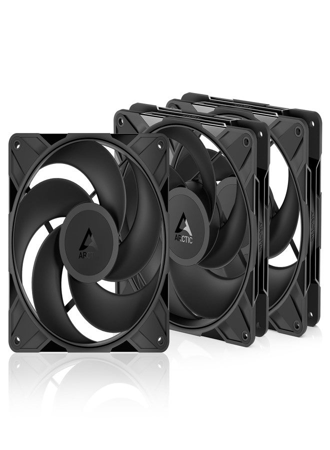 ARCTIC P14 Pro Reverse - 3 Pack - 140 mm Premium Fan with Reverse Airflow, PWM Fan with Y Cable Splitter, 400-2650 RPM, 0 RPM <5% PWM, hydrodynamic Bearing, 4-Pin - Black - Image 1