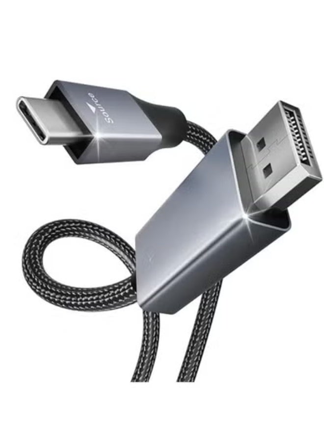 كابل USB-C إلى DisplayPort بطول 4.5 متر – دعم عرض 8K@60Hz و4K@144Hz بجودة فائقة وسرعة عالية - Image 1