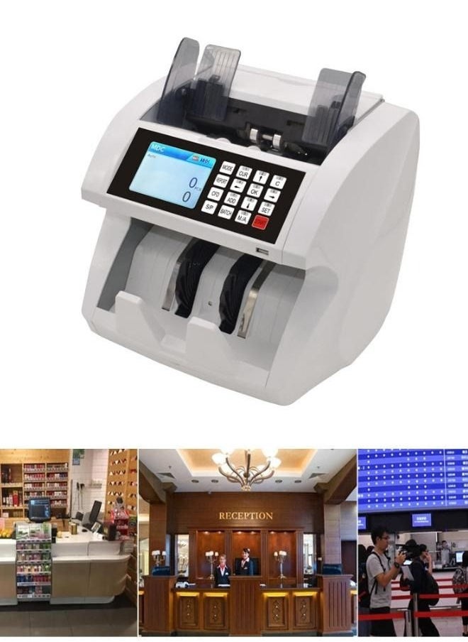 JN-1685A Mix and Value Counter Money Bill Banknote Cash Counting Machine Money Counter Multi Currency Counting Machine Counterfeit Money Detectors Bill Counting Machine