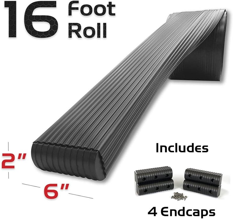 Caliber Bunk Wrap Kit 23052-BK, 16-ft Roll of 2x6-in Bunk Wrap with Endcaps, Black - Image 2
