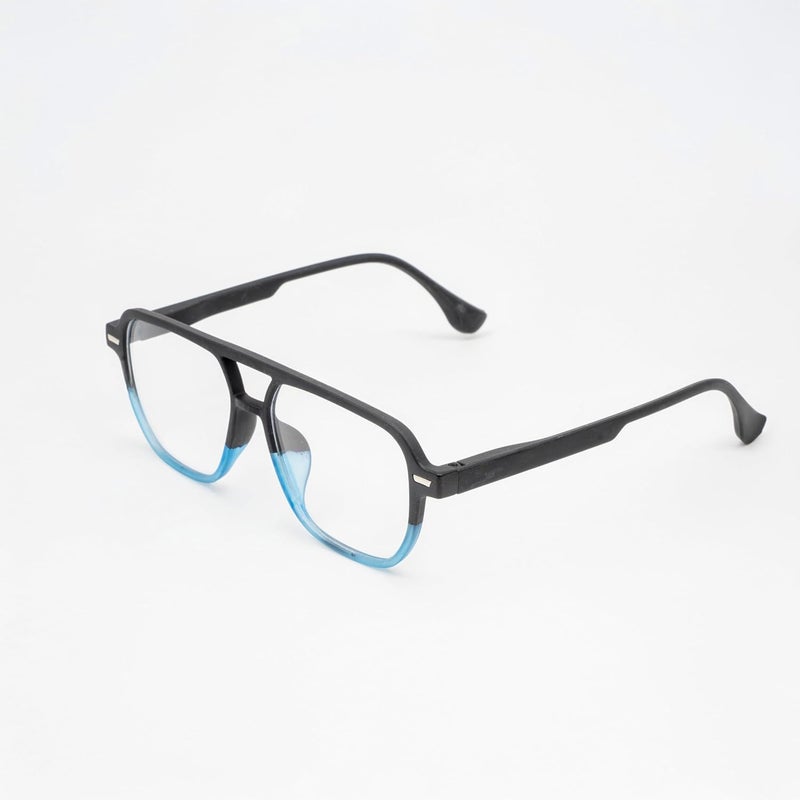 LENS+ Lensplus Aviator TR Full Rim Eyeglasses with Blue Cut Lightweight Unisex Eyewear for Men & Women | Stylish Computer & Daily Use Frame - Image 3