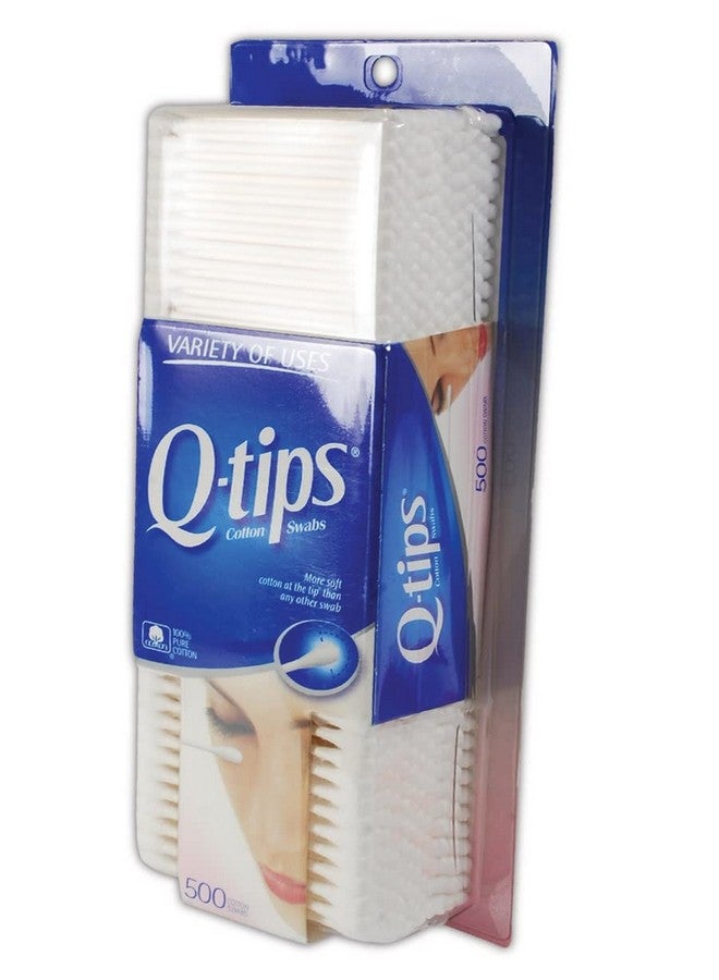 أس سي جونسون 623181 أعواد قطنية Q-Tips، قياسية، بيضاء، 500 قطعة (عبوة من قطعة واحدة)